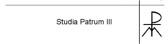 Studia Patrum III